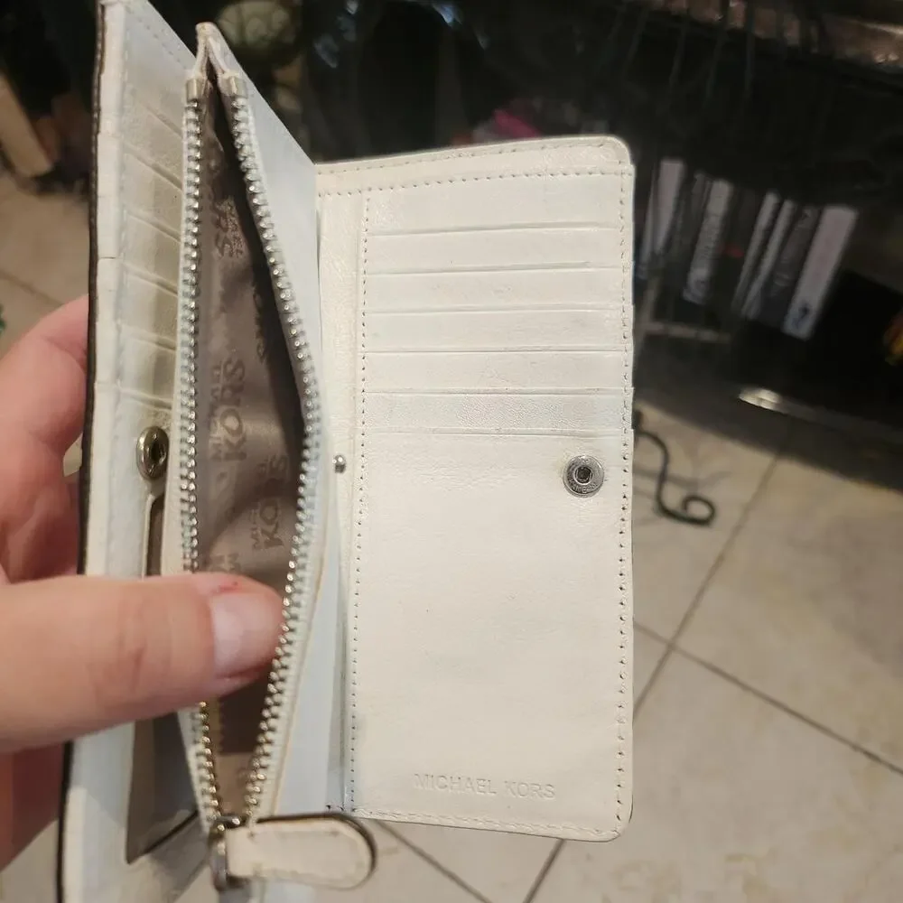Michael kors studded bifold wallet